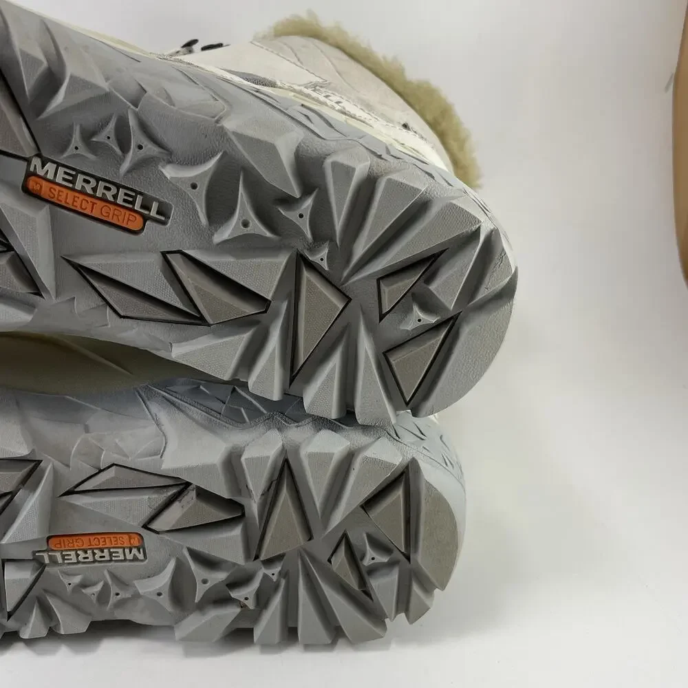 Merrell Snowbound Drift Mid Waterproof Winter Boots Ash Grey Womens Size 9
